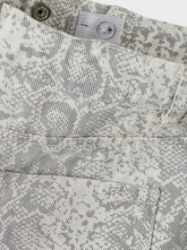 NAME IT High Waist Twill Shorts Rose Tofu Snake